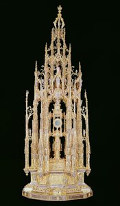 Alay Vesayeti, 1515-24, Bir Canavarı İçeren Jaume Almirich, Barselona, 1495-99 (gümüş yaldız, altın ve değerli taşlar)